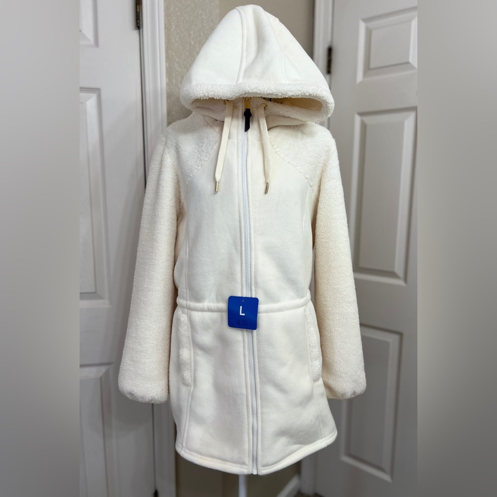 1 Madison Cream Hooded Jacket